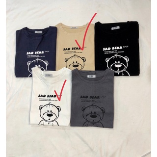 Áo pull cộc gấu SadBear (2308)