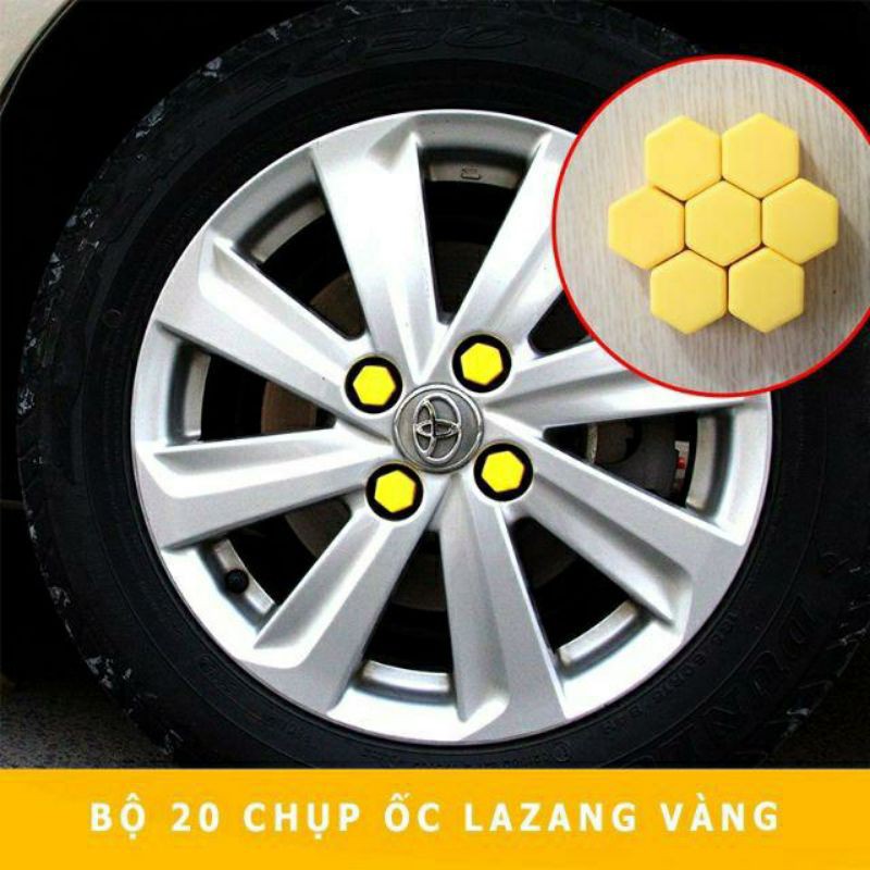 Bộ 20 chụp ốc lazang trang trí và bảo vệ ốc xe