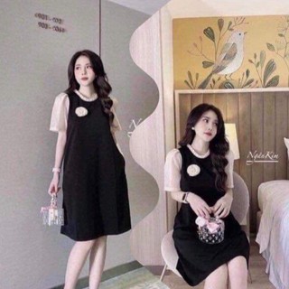 Đầm bầu váy bầu công sở đi tiệc suông chất mềm mịn