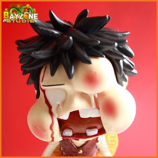 mô hình luffy bị đánh sưng mặt