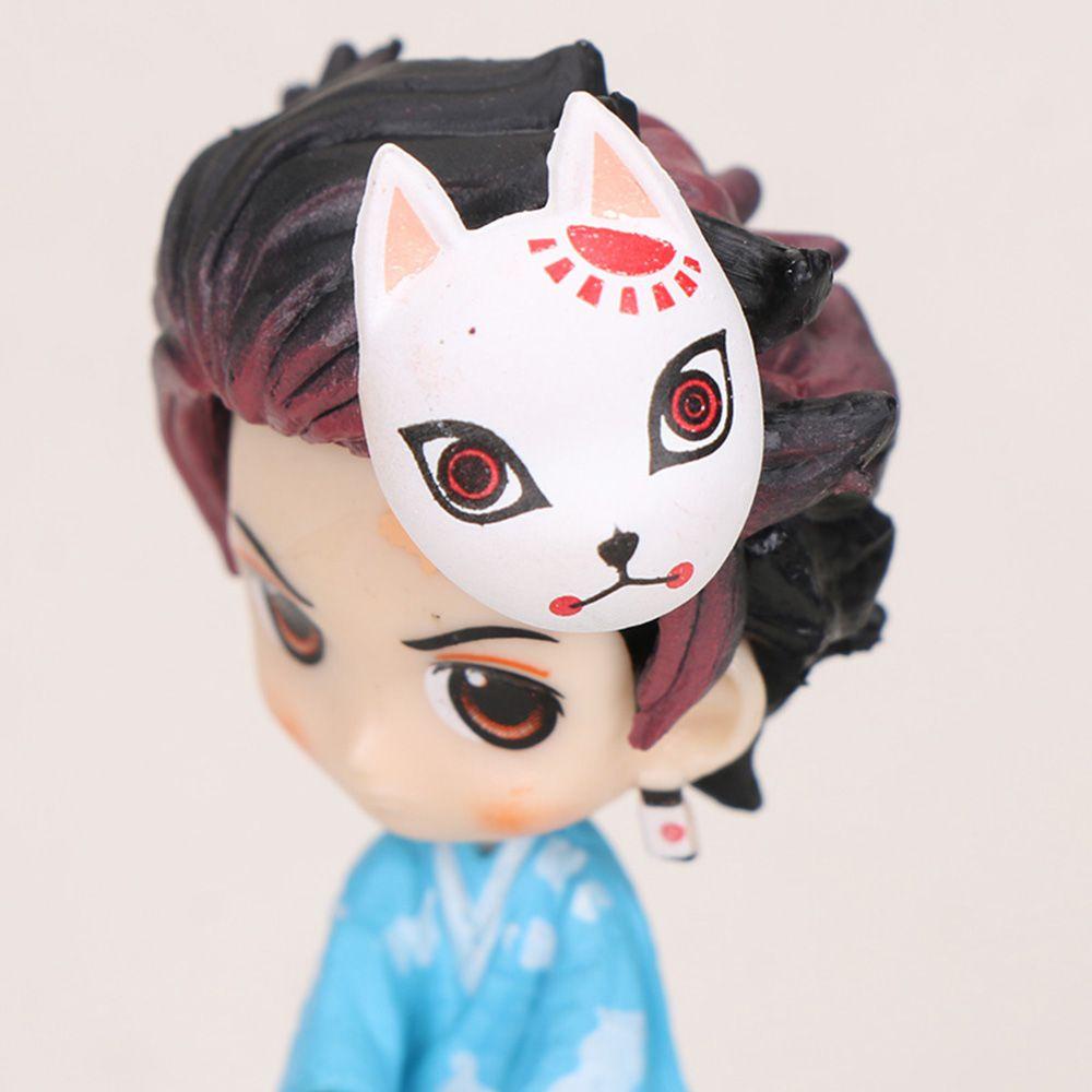 Set 6 Mô Hình Mô Phỏng Nhân Vật Hoạt Hình Demon Slayer Kimetsu No Yaiba