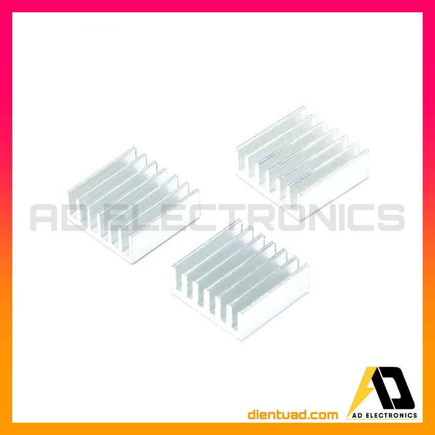Khối Nhôm tản nhiệt IC, sò, CPU kích thước 14×14×6mm