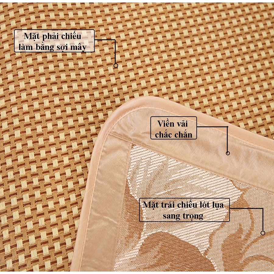 Chiếu điều hòa sợi mây tổng hợp hàng việt nam chất lượng cao