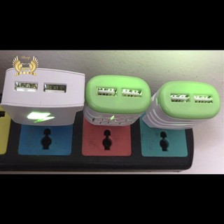 [SALE SẬP SÀN] Củ sạc 2 cổng usb có đèn báo
