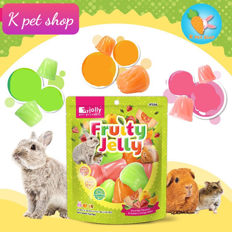 Viên thạch trái cây Jolly  Bịch Nguyên 9 viên  Pudding Trái Cây cho Hamster, Bọ ...