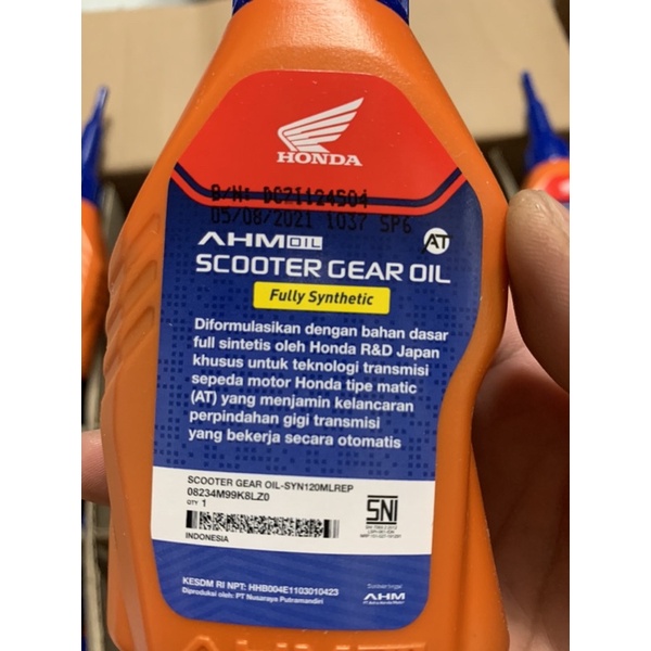 NHỚT LAP  AHM FULL TỔNG HỢP CAO CẤP NHẬP KHẨU HONDA INDONESIA 120ML