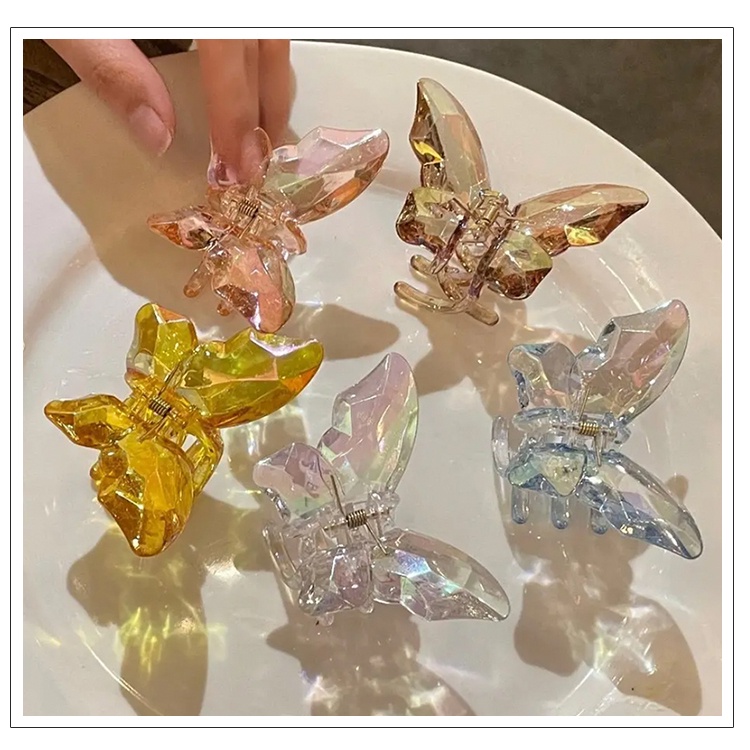 Kẹp Tóc Hình Bướm Đính Pha Lê