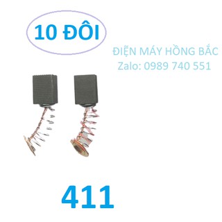 10 đôi chổi than 411A dùng cho máy mài 9500,954,951 - Chổi than MKT411A