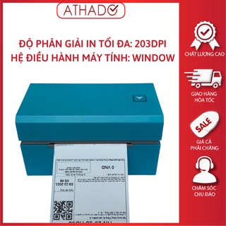 Máy in nhiệt Q300 in đơn hàng, tem mã vạch, hóa đơn, dùng giấy in nhiệt tự dính, BH 12th, tặng kèm 250 tờ giấy in 76*130