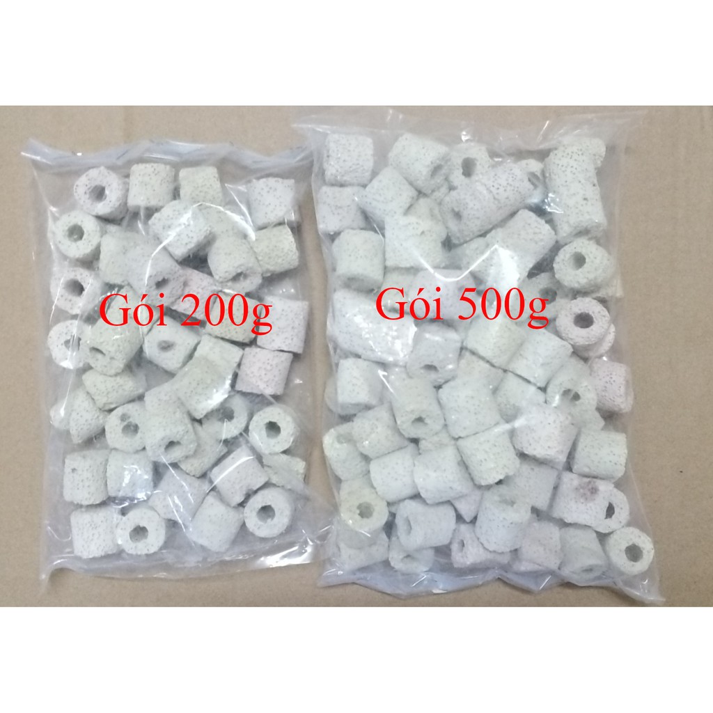 Sứ tròn loại tốt dùng làm vật liệu lọc cho lọc ngoài, lọc tràn trong hồ thủy sinh, hồ cá cảnh