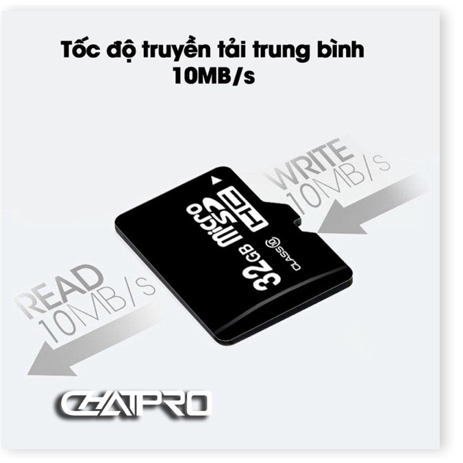 Thẻ nhớ 32GB – 16GB – 8GB – 4GB – 2GB class 10 Micro SDHC gắn điện thoại, loa, tai nghe | BigBuy360 - bigbuy360.vn