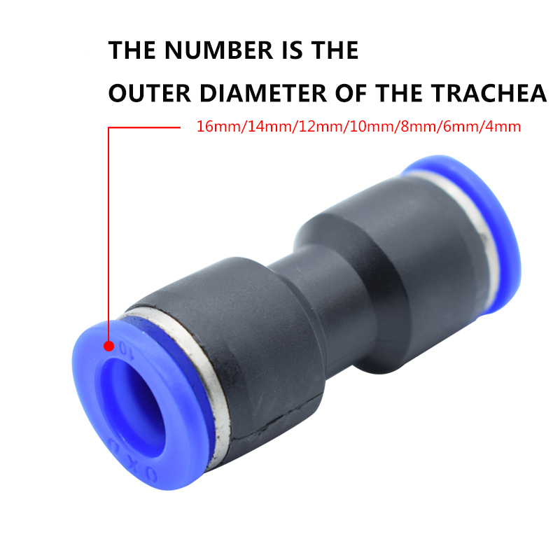Ống Nối Khí Nén PU PG Đường Kính 4mm 6mm 8mm 10mm 12mm 14mm 16mm