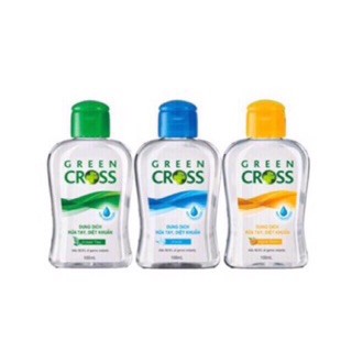 Nước rửa tay khô green cross chai 100ml dang lỏng