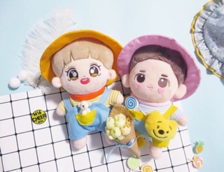 Set áo + yếm cho doll 20cm