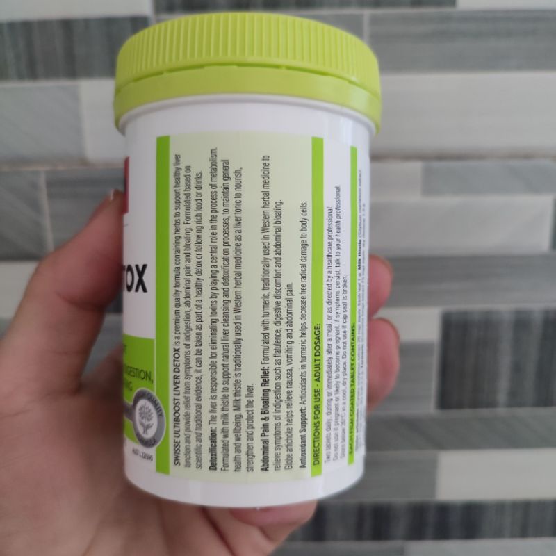 Date 2025-Viên uống Giải Độc Gan Swisse Ultiboost Liver Detox  120v/200v- Úc