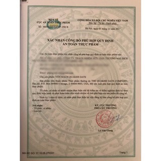 Yến Mạch Cán Dẹt Giảm Cân QUAKER OATS 100% chính hãng nhập khẩu từ Mỹ - Vietfarm