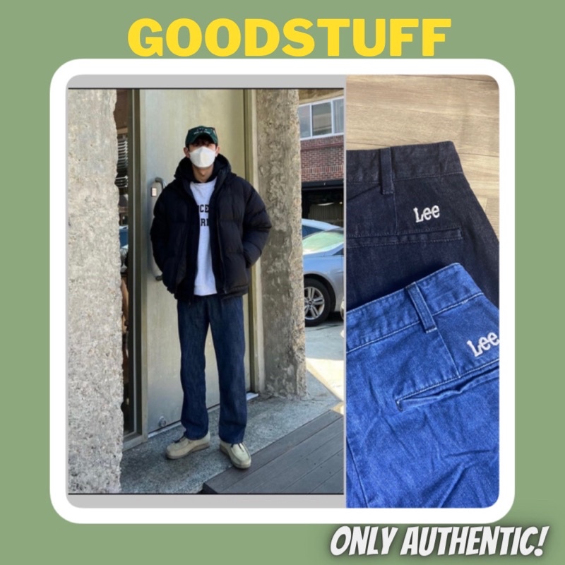 Quần Jeans Nam Ống Rộng 𝗟𝗲𝗲 𝗝𝗮𝗽𝗮𝗻🇯🇵 Baggy ống rộng (có 2 màu ) Chính hãng New 100% Quần bò Baggy Denim Streetwear
