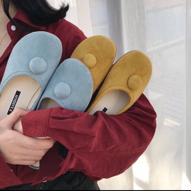 Sục mũi tròn da lộn chấm tròn phá cách🍡