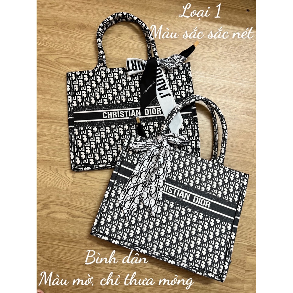 (loại 1) Túi tote đi biển size to 35cm túi xách vải du lịch cho nữ đẹp book tote Di.or thổ cẩm đi làm đi chơi đều hợp