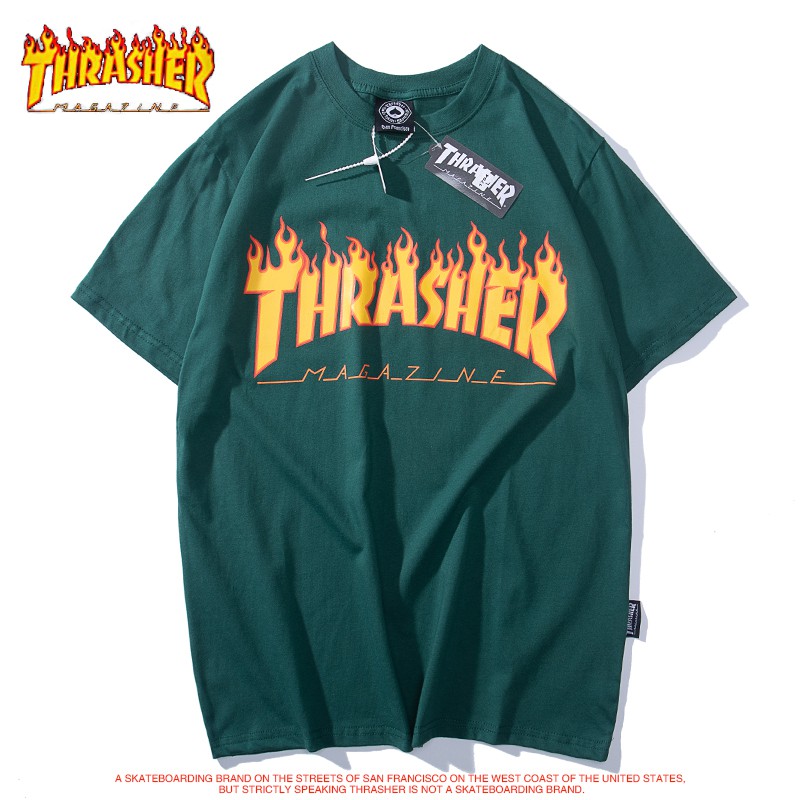 Áo Thun Ngắn Tay Cổ Tròn Thời Trang THRASHER | BigBuy360 - bigbuy360.vn