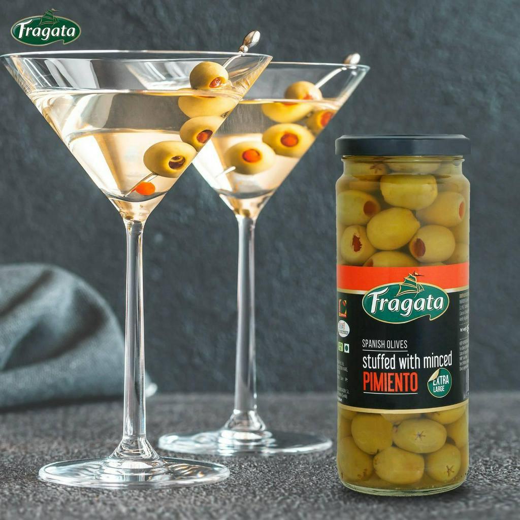 Trái Oliu Xanh Nhồi Ớt Fragata 283g - Stuffed With Minced Pimiento Spanish Olives Fragata