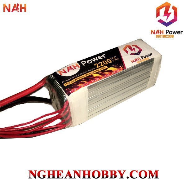 Pin Lipo 6S 22.2v 2200mAh 70C