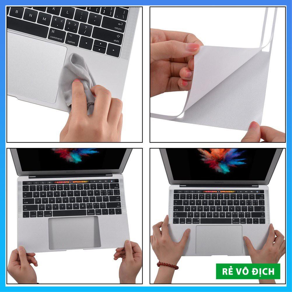 [Rẻ Vô Địch] COMBO Miếng Dán Kê Tay + Trackpad Macbook- Silver Đủ Dòng Chính Hãng JRC