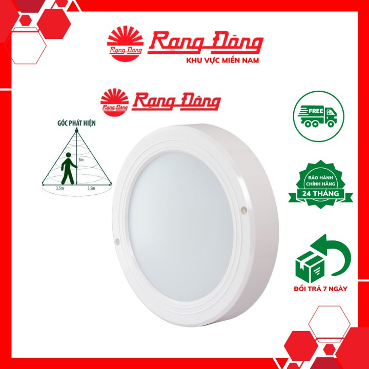 Đèn LED ốp trần cảm biến 9W Rạng Đông LN05L 160/9W RAD