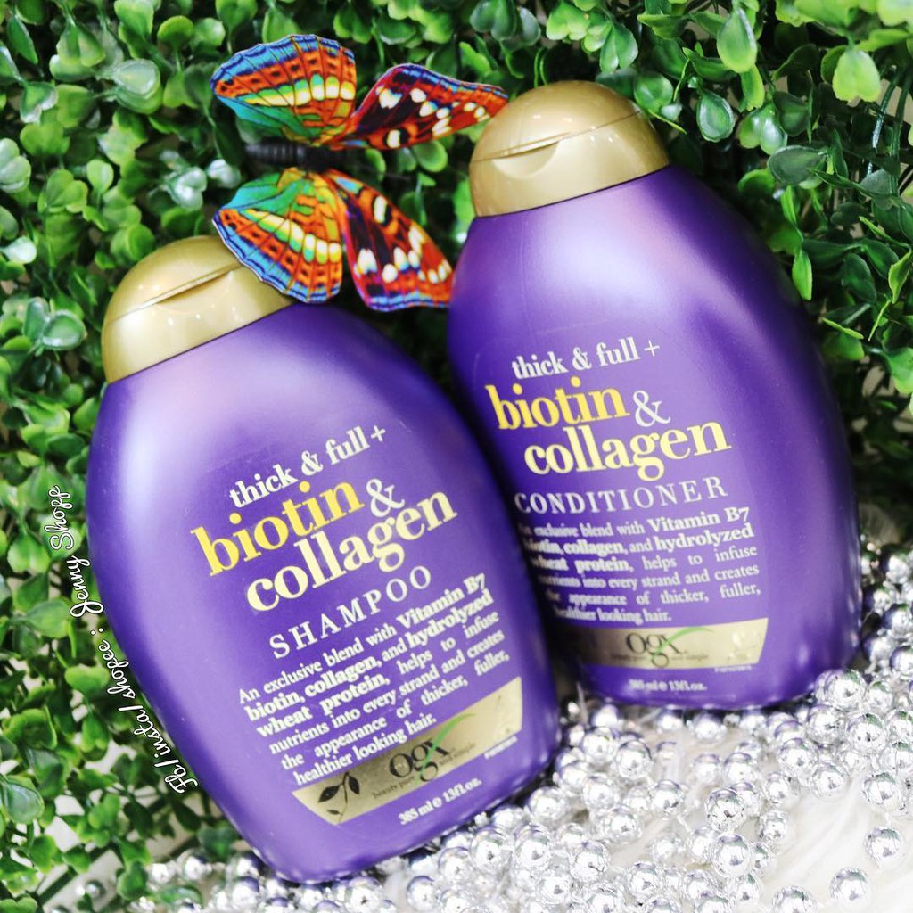 Cặp dầu gội xả OGX Biotin Collagen Shampoo & Conditioner