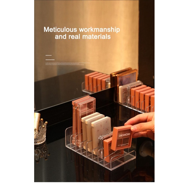 [Hàng mới về] Khay đựng bảng phấn mắt/ son môi/ phấn trang điểm để bàn nhỏ gọn tiện dụng