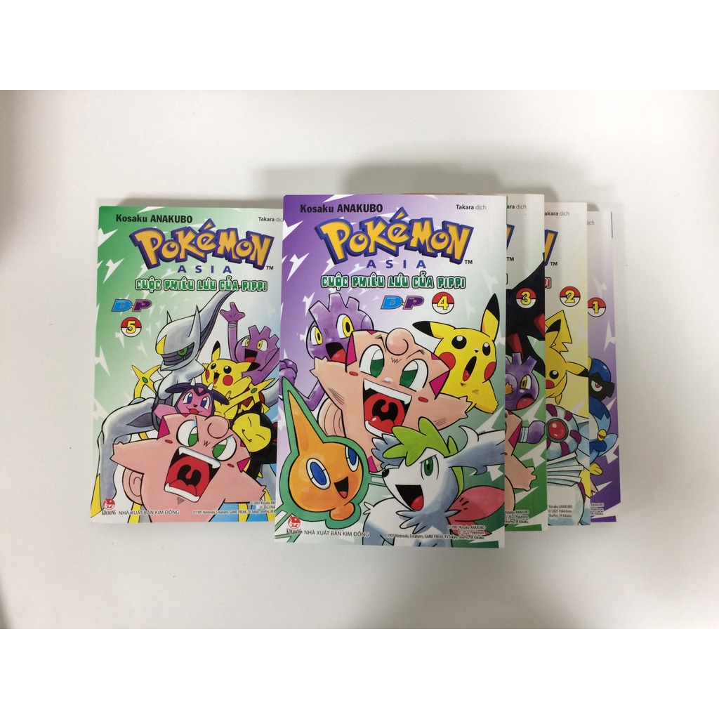 Sách - Combo Pokémon - Cuộc Phiêu Lưu Của Pippi DP (Diamond-Pearl) - Tập 1 đến Tập 5