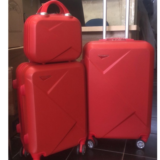 SALE vali nhựa cao cấp  size 24 màu ĐỎ