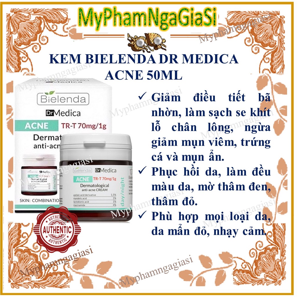 Kem dưỡng Bielenda Dr. Medica Anti-acne Dermatological giảm mụn, mờ thâm