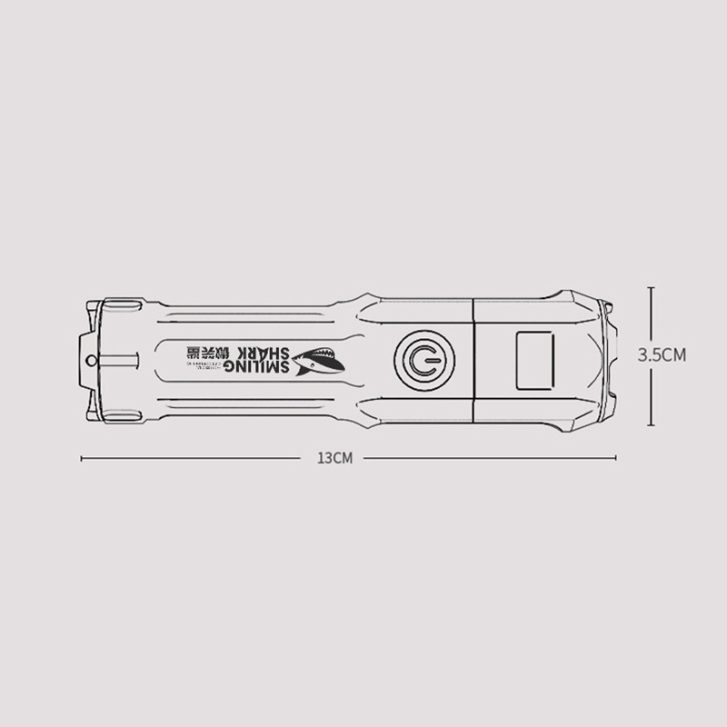 Đèn Pin LED Công Suất Cao Sạc USB Tiện Dụng