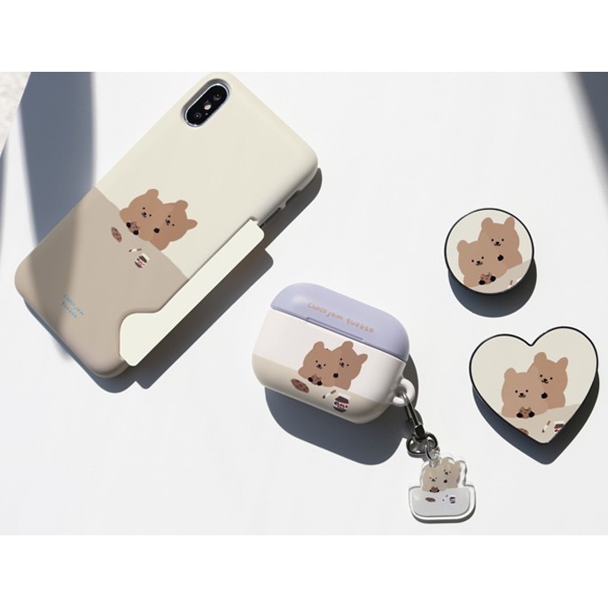 Korea Phone Case MoMoCase Compatible for Airpods pro Keyring  Cute Korea EarPhone Case Compatible for Airpods