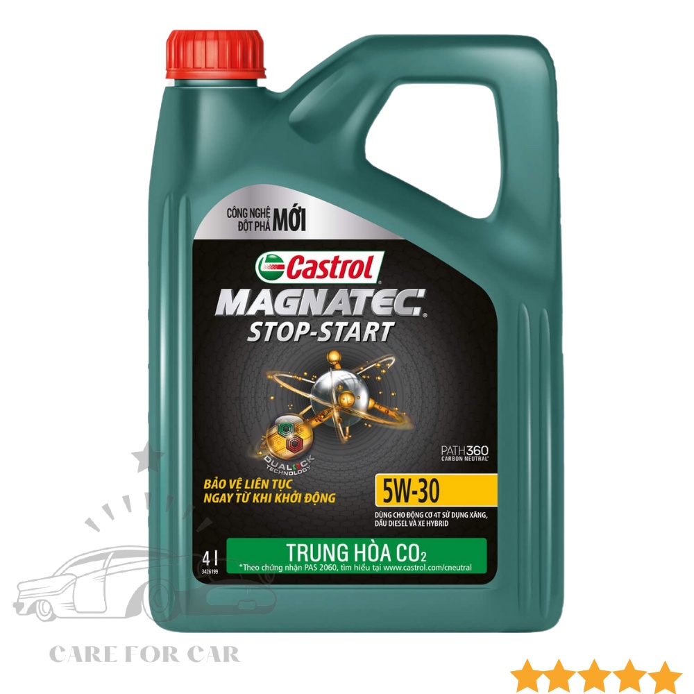 [ DẦU TỔNG HỢP TOÀN PHẦN ] Nhớt ô tô Castrol Magnatec 5W30 4 lít, chính hãng, phù hợp cho cả máy xăng và máy dầu