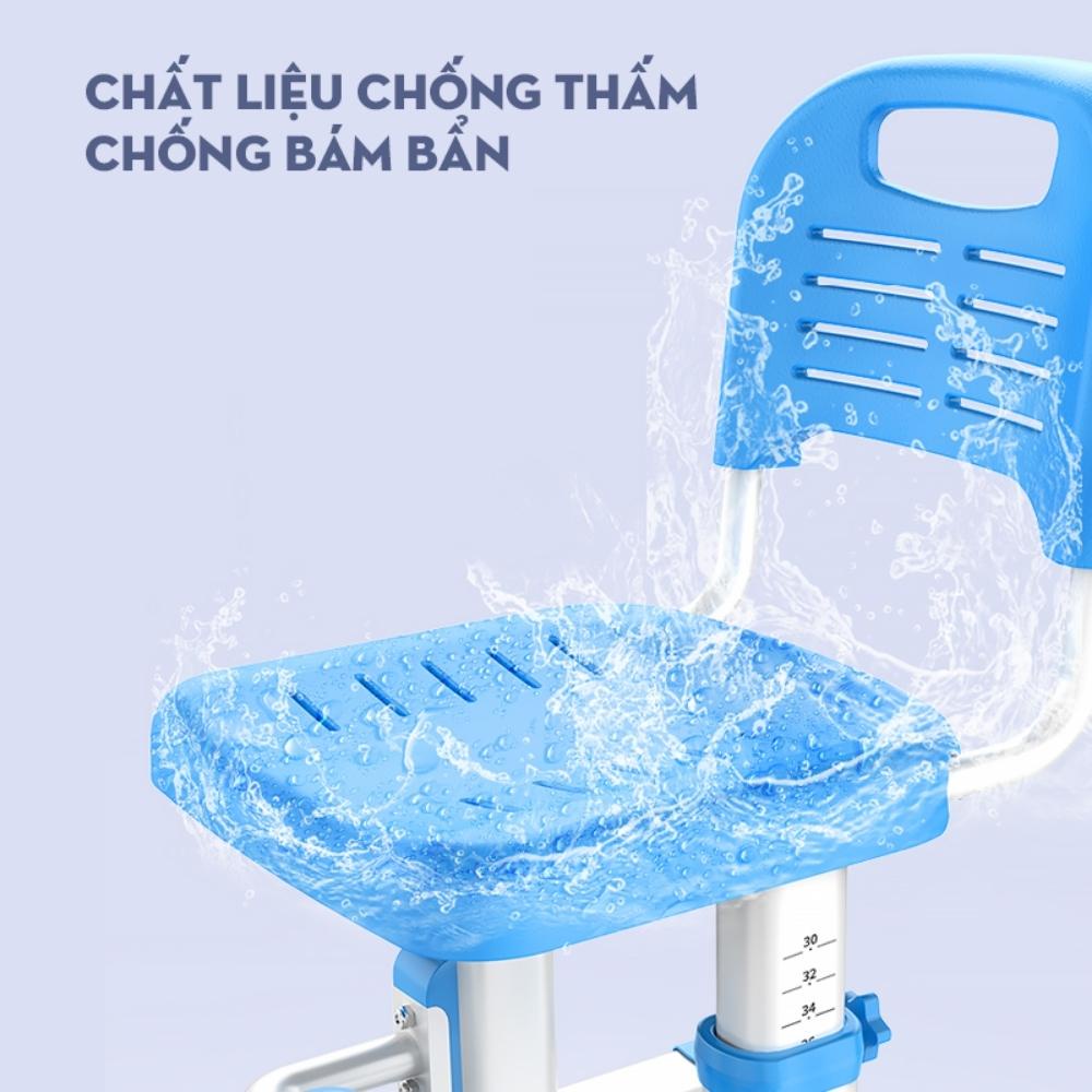 Ghế Học Sinh Cho Bé Tiểu Học Tăng Chỉnh Chiều Cao Chống Gù Chống Cận, Tặng kèm lót đệm ghế ngồi và đai lưng