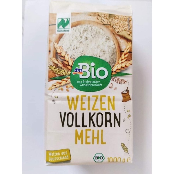 Bột mỳ đa dụng - nguyên cám hữu cơ Bauckhof - Dmbio (1kg)