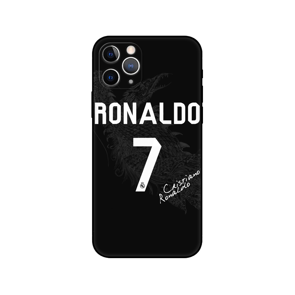 Ốp Điện Thoại Silicon Tpu Mềm Đen Hình Cristiano-Ronaldo-CR7 Cho Apple Iphone 5s 5 S SE 2020 2016 6s 6 S 7 8 Plus