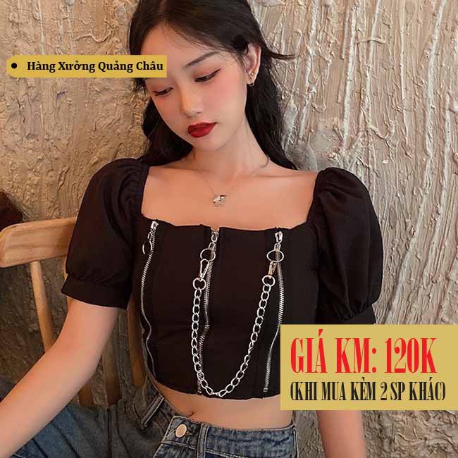 [SẴN] Áo croptop len Ulzzang Quảng Châu ALC53