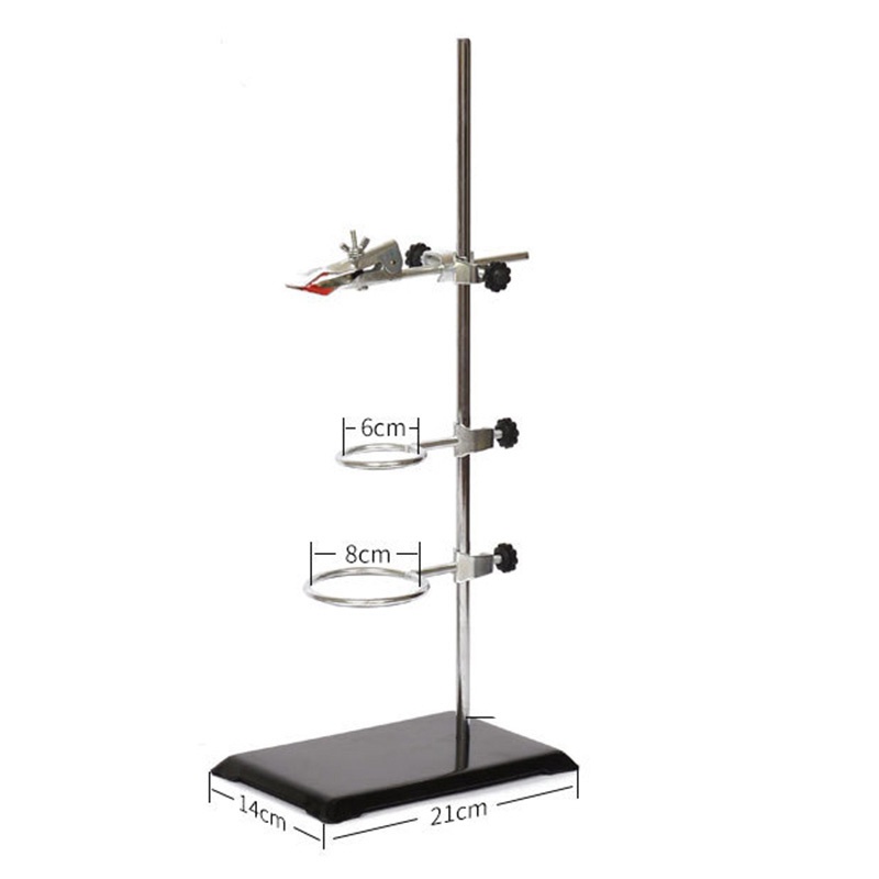 Giá Đỡ Kim Loại Cấp Phòng Thí Nghiệm, Kẹp Lót Nút Bần Lót + 2 Vòng Xoay (2inch,3inch Dia)