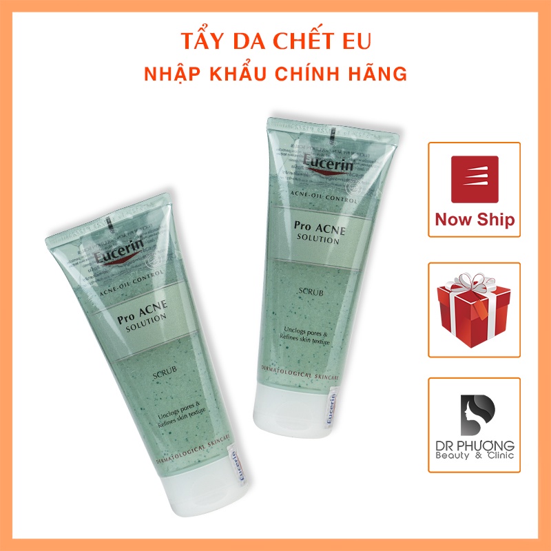 [CHÍNH HÃNG] Tẩy Da Chết Da Mụn Eucerin Pro ACNE Solution Scrub 100ml