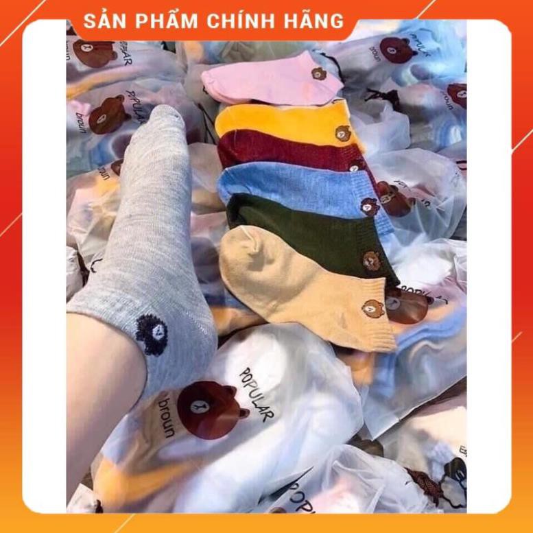 [Hàng Sẵn] TẤT HÌNH GẤU SIÊU XINH ⚡️XẢ KHO THANH LÝ ⚡️VỚ NỮ ĐẸP GIÁ RẺ PHÙ HỢP ĐI GIÀY THỂ THAO