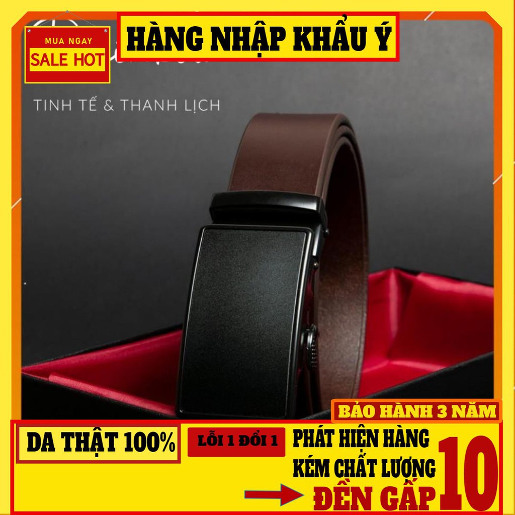 [ DA THẬT– HÀNG AUTH] Thắt lưng nam/Thắt lưng da thật Rainbow 012
