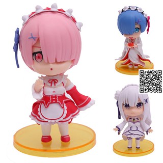 1272 Mô hình Chibi Emily Ram Rem Anime Zero