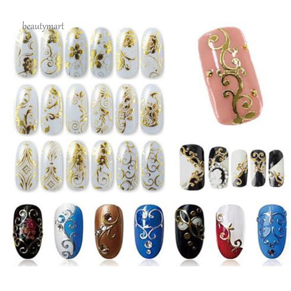 [Hàng mới về] Set 12 tấm miếng dán trang trí móng nghệ thuật