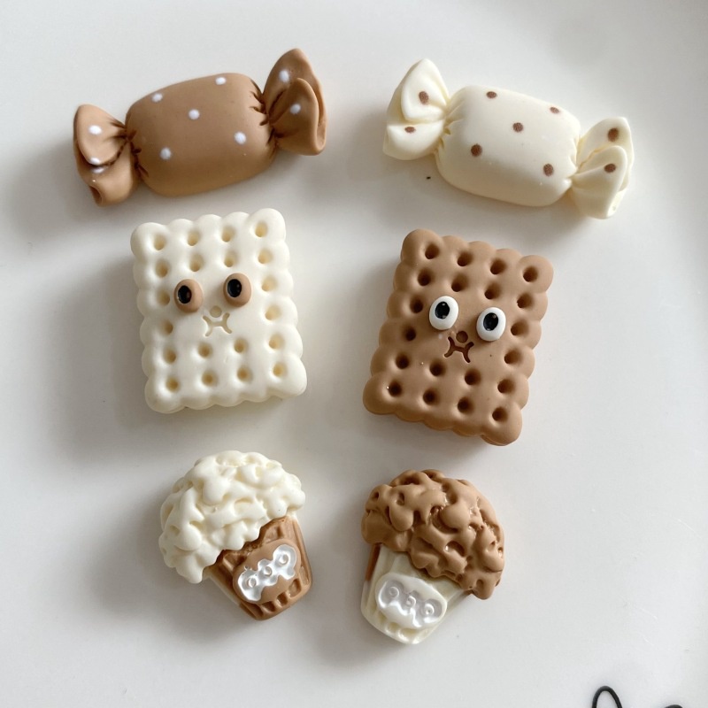 Miếng Dán Trang Trí Điện Thoại Hình Ly Cà Phê Bánh Quy Và Kẹo Dễ Thương Diy