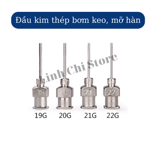Đầu kim thép bơm keo, mỡ hàn