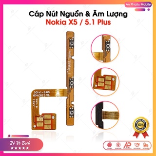 Cáp nút nguồn và âm lượng nokia x5 / 5.1 plus zin bóc máy
