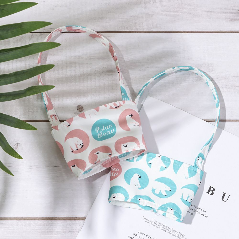 Túi Vải Canvas Đựng Cốc Cà Phê/Trà Cầm Tay Tái Sử Dụng Được Phong Cách Nhật Bản